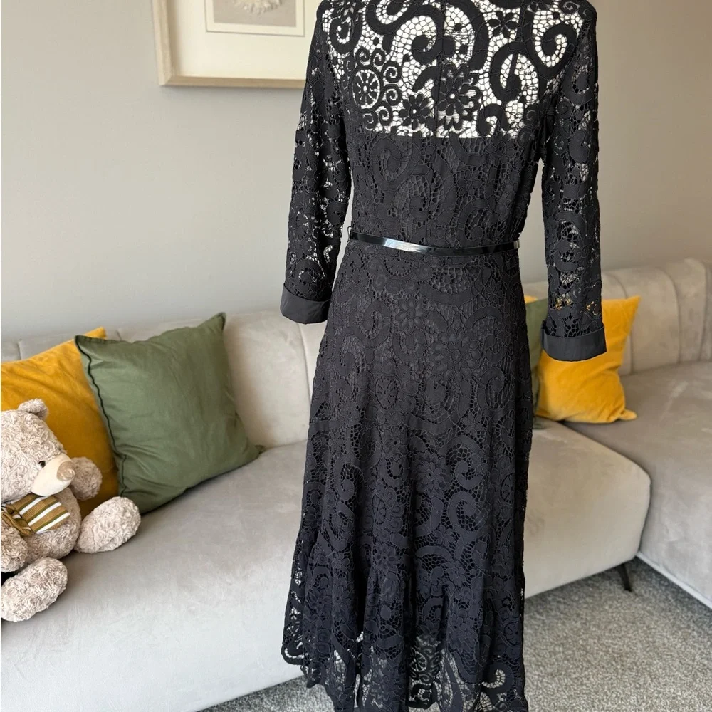 Nannette Black Lace Long Sleeve Dress - Picture 3 of 6